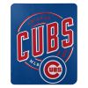 Cubs OFFICIAL MLB "Campaign" Fleece Throw Blanket; 50" x 60"