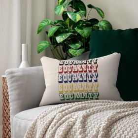 Decorative Throw Pillow - Double Sided Sofa Pillow / Equality - Multicolor