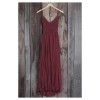 Princess Lace Maxi Dress (Option: wine-L)