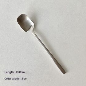 Creative Knife Fork And Spoon Alloy Good Looking Simple Tableware (Option: Tea Spoon)