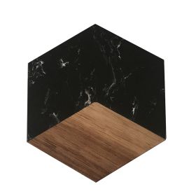 Creative Marble Cup Heat Shielding Pad (Option: Hexagonal Fifth Black)