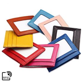 Skinny Mini RFID Safe Universal Minimal Wallet (Color: Golden)