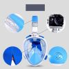 Full Face Snorkel Mask with Optional HD 1080P Action Sports Camera