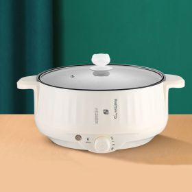 Non Stick Pot Household Electric Pot Integrated Type (Option: White-20cm-US)